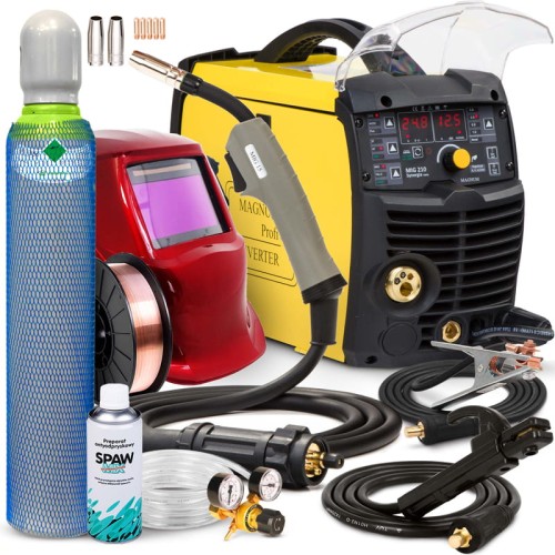 Spawarka Migomat Magnum 210 MIG Synergia EASY MAG MMA Lutospawanie Zestaw #2