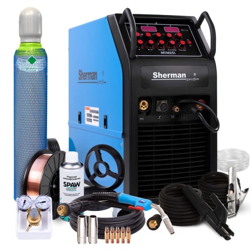 Spawarka Migomat Sherman MTM 251 4w1 MIG MAG TIG HF Zestaw #1