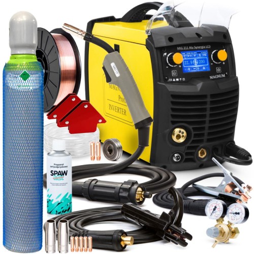 Spawarka Migomat Magnum MIG 211 ALU Synergia LCD Zestaw #1