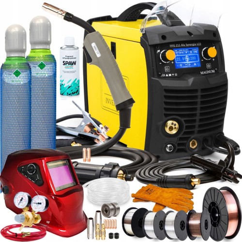 Spawarka Migomat Magnum MIG 211 ALU Synergia LCD Zestaw #3