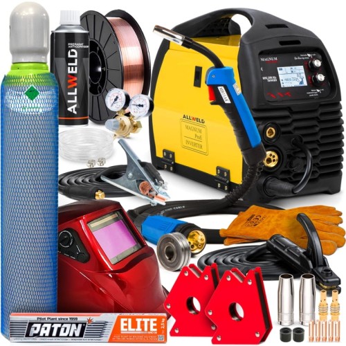 Spawarka Migomat Magnum 208 Alu Synergia MIG MAG  3w1 Spawanie Punktowe Zestaw #2