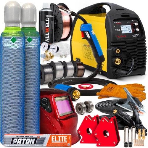 Spawarka Migomat Magnum 208 Alu Synergia MIG MAG  3w1 Spawanie Punktowe Zestaw #3