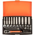 Bahco - Zestaw nasadek standardowych i wydłużanych 1/4 " 37 elementy SL25L