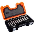 Bahco - Zestaw nasadek standardowych i wydłużanych 1/4 " i 3/8 " 53 elementy S330L