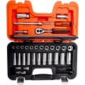 Bahco - Zestaw nasadek standardowych i wydłużanych 1/4 " i 3/8 " 53 elementy S330L