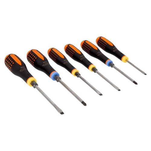 Bahco śrubokręty - wkrętaki przelotowe ERGO Proste Pozidriv 6 szt BE-9882TB