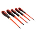 Zestaw wkrętaków izolowanych ERGO™, 5 szt.. Do śrub prostych: 0.5-0.8-1 i Phillips 1 i 2 BE-9881S_1