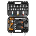 Klucz udarowy, akumulatorowy NEO TOOLS 2x18V/2.0Ah, z zestawem nasadek 1/2 " 08-600