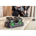 Ładowarka podwójna do akumulatorów Energy+ GRAPHITE 58G085