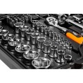 Klucze nasadowe NEO TOOLS 1/2 " 1/4 " zestaw 73 szt. CrV 08-673