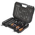 Klucze nasadowe NEO TOOLS 1/2 " 1/4 " zestaw 73 szt. CrV 08-673