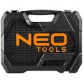 Klucze nasadowe NEO TOOLS 1/2 " 1/4 " zestaw 73 szt. CrV 08-673