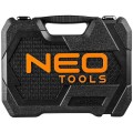 Klucze nasadowe NEO TOOLS 1/2 " 1/4 " zestaw 82 szt. CrV 08-672