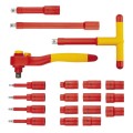Klucze nasadowe NEO TOOLS 1000 V 19 szt. 01-306