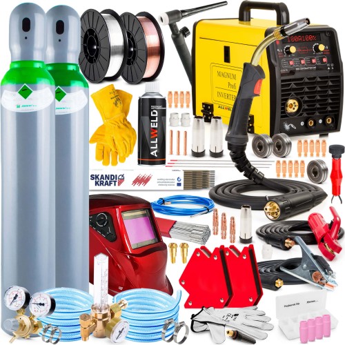 Spawarka Migomat Magnum MIG MAG 214 Dual Puls Synergia 200 A Zestaw #4