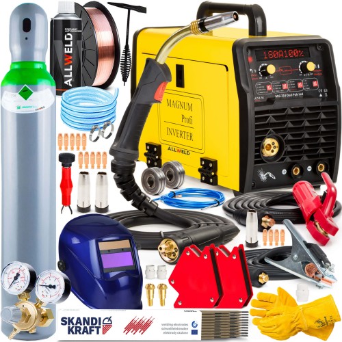 Spawarka Migomat Magnum MIG MAG 214 Dual Puls Synergia 200 A Zestaw #3