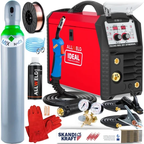 Spawarka Migomat Ideal TECNO MIG 201 MMA SYNERGIC Zestaw #1