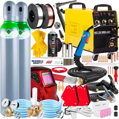 Spawarka Migomat Magnum MIG 200 MMA KN 230V - Lutospawanie Zestaw #4