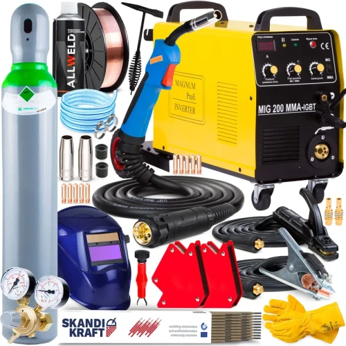 Spawarka Migomat Magnum MIG 200 MMA KN 230V - Lutospawanie Zestaw #3