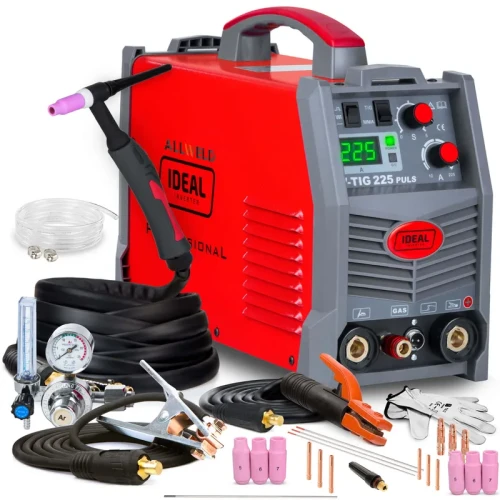 Spawarka Inwertorowa Ideal V-TIG 225 PULS TIG DC MMA HF IGBT Zestaw #0