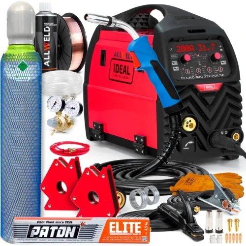 Spawarka Migomat Ideal Tecno MIG 232 Pulse Synergia - Zestaw #1