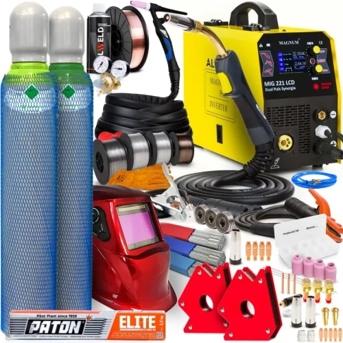Spawarka Migomat Magnum MIG 221 LCD Dual Puls Synergia - Zestaw #5