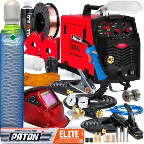 Spawarka Migomat Ideal Praktik MIG 200 Pulse Synergia Zestaw #2