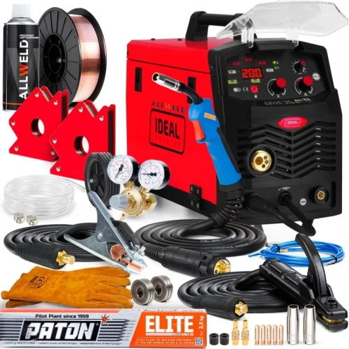 Spawarka Migomat Ideal Praktik MIG 200 Pulse Synergia Zestaw #0