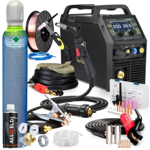 Spawarka MIG MAG TIG AC DC Spartus Multi Pro 4 w 1  LCD Synergia Zestaw #1 MIG