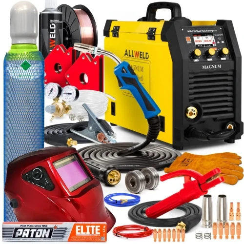 Spawarka Migomat Magnum MIG 235 Dual Puls Synergia LCD Punktowe Zestaw #2
