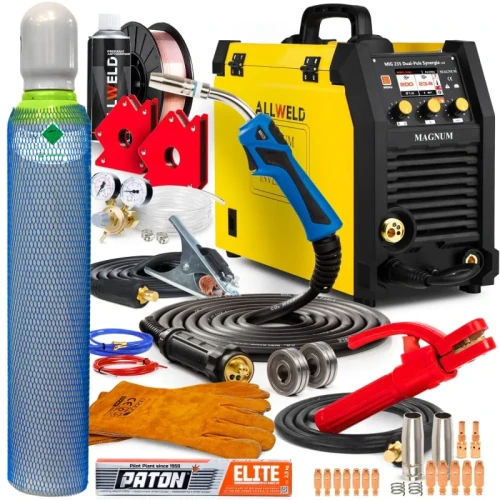 Spawarka Migomat Magnum MIG 235 Dual Puls Synergia LCD Punktowe Zestaw #1