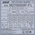 Spawarka Inwertorowa PATON MultiPRO-270 MIG MAG TIG HF MMA 400V 270A 15-4