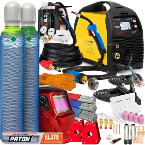 Spawarka Migomat Magnum 208 Alu Synergia MIG MAG  3w1 Spawanie Punktowe Zestaw #4