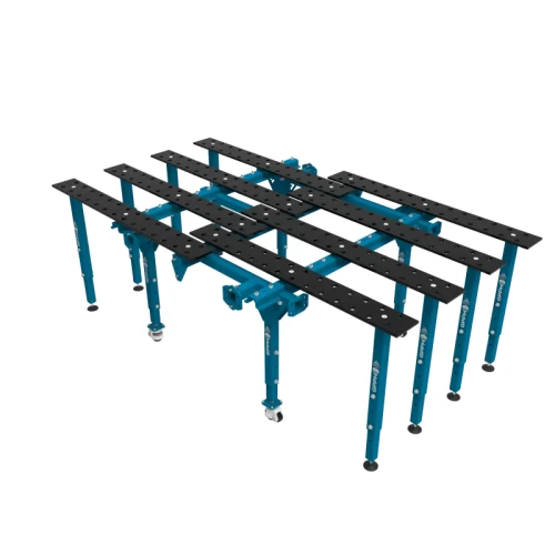 Modułowy Stół Spawalniczy MWT Pojedynczy Rozkładany Azotowany 2670 x 1600 mm