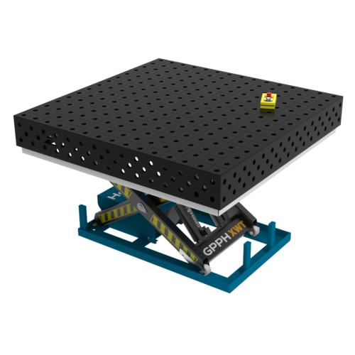Stół Spawalniczy ECO 1500 x 1480 mm z hydraulicznym systemem podnoszenia
