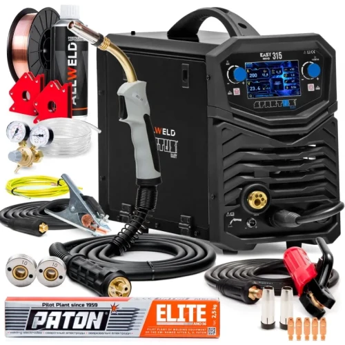 Spawarka Migomat Spartus Easy MIG 315 Synergia LCD IGBT Zestaw #0