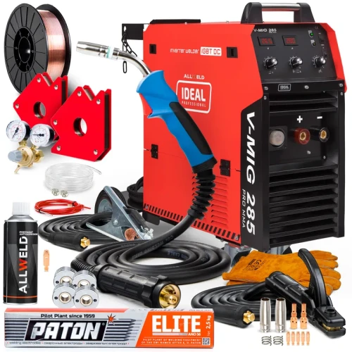 Spawarka Migomat Ideal V-MIG 285 4x4 DIGITAL MMA Zestaw#0