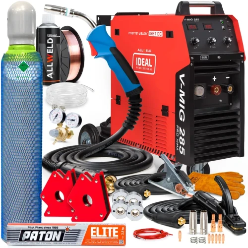 Spawarka Migomat Ideal V-MIG 285 4x4 DIGITAL MMA Zestaw#1