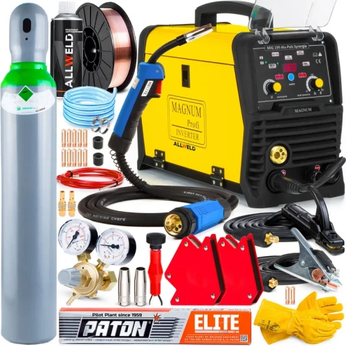 Spawarka Migomat Magnum MIG 199 Alu Puls Synergia Zestaw #1