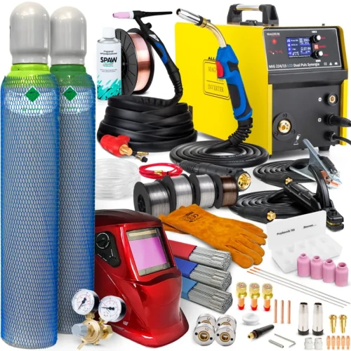 Spawarka Migomat Magnum MIG 224 15 LCD 4x4 Dual Puls Synergia Zestaw #5