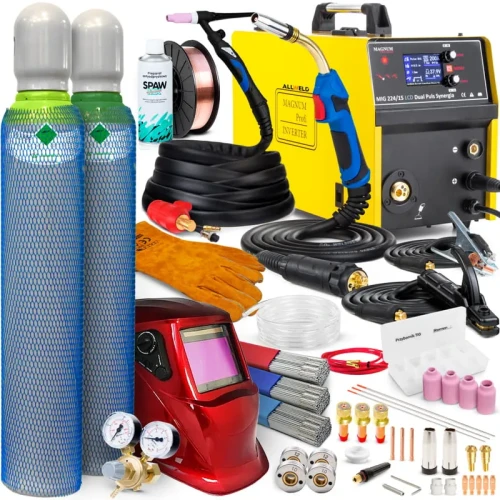 Spawarka Migomat Magnum MIG 224 15 LCD 4x4 Dual Puls Synergia Zestaw #4