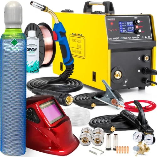 Spawarka Migomat Magnum MIG 224 15 LCD 4x4 Dual Puls Synergia Zestaw #2