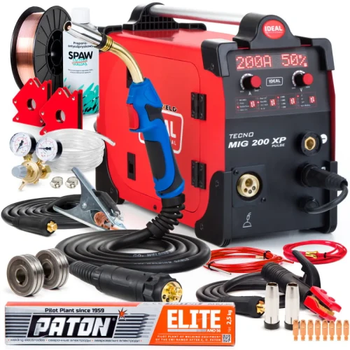 Spawarka Migomat Ideal Tecno MIG 200 XP Pulse Zestaw #0