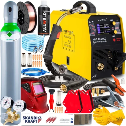 Spawarka Migomat Magnum MIG MAG 224 LCD Dual Puls Synergia Zestaw #2