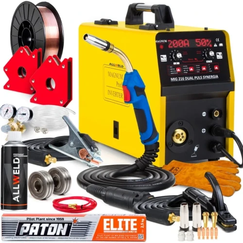 Spawarka Migomat Magnum MIG 216 Dual Puls Synergia Zestaw #0