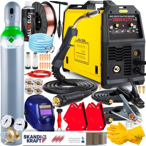 Spawarka Migomat Magnum MIG MAG 230 15 Dual Puls Synergia 4x4 Zestaw #3
