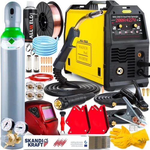 Spawarka Migomat Magnum MIG MAG 230 15 Dual Puls Synergia 4x4 Zestaw #2