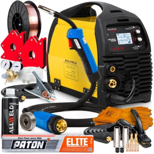 Spawarka Migomat Magnum 208 Alu Synergia MIG MAG  3w1 Spawanie Punktowe Zestaw #0