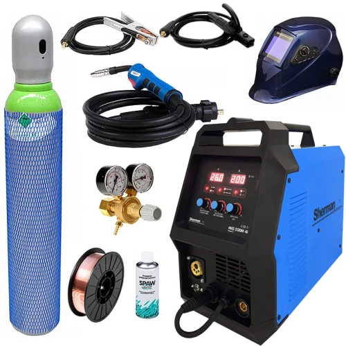 Spawarka Sherman 200 GD MIG  4R Zestaw z Przyłbica