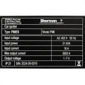 Spotter Sherman F40 400V - Tabliczka Znamionowa